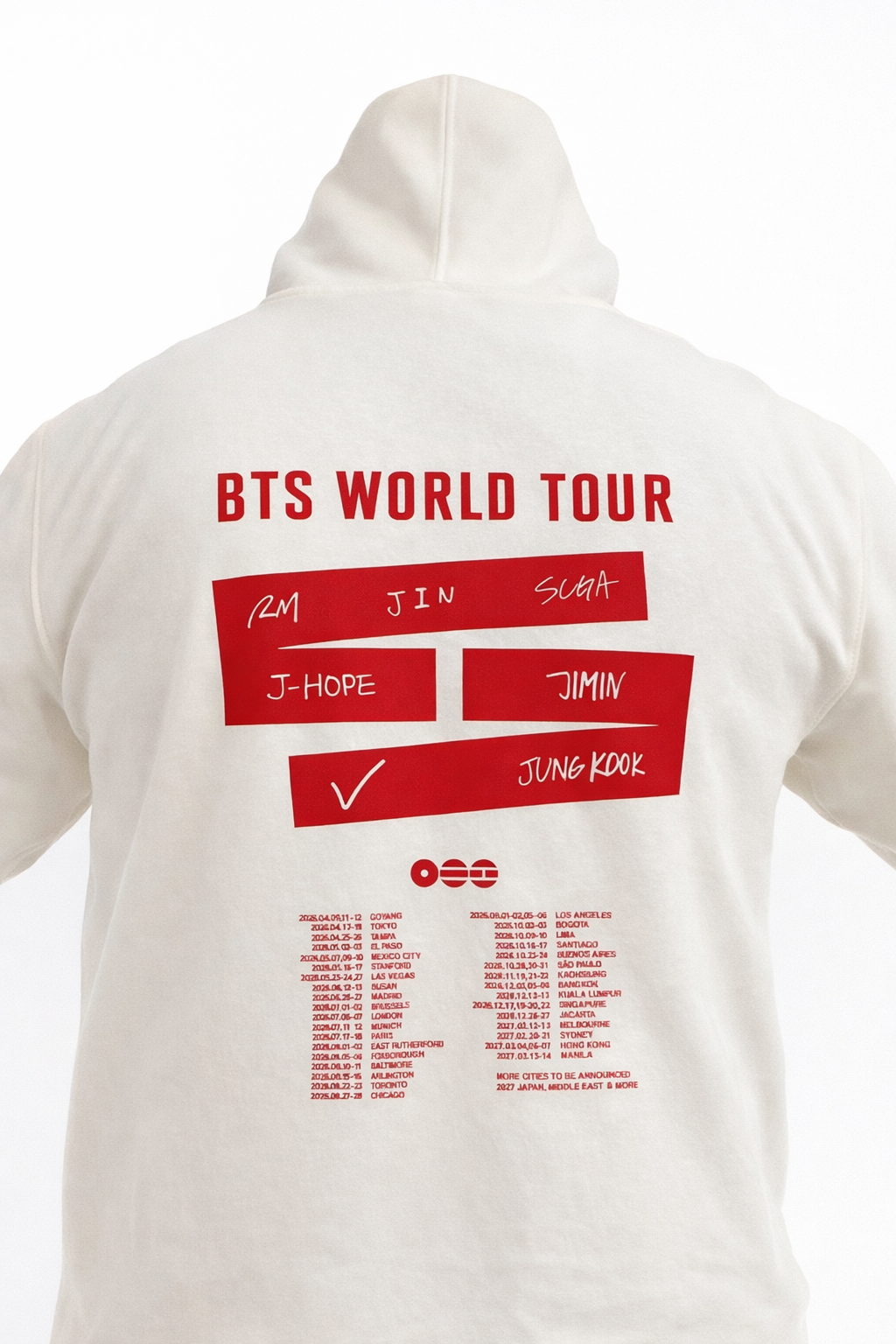 NUEVO BUZO MARFIL TOUR BTS 2026