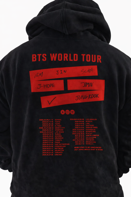 NUEVO BUZO NEGRO TOUR BTS 2026